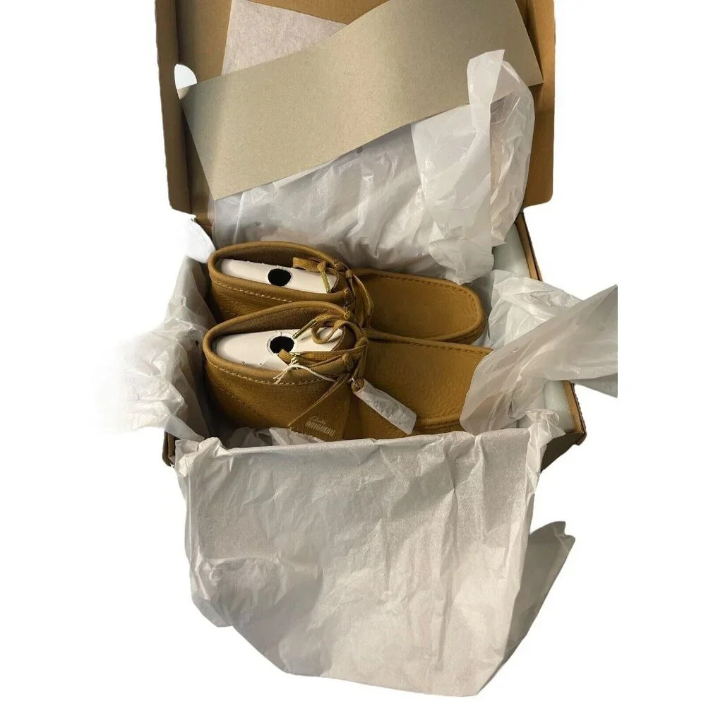 Clarks Original Free People Wallabee Women's Leather Boots Size 9.5 Mid Tan - Picture 9 of 13